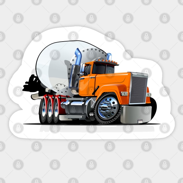 Cartoon Mixer Truck Sticker by Mechanik